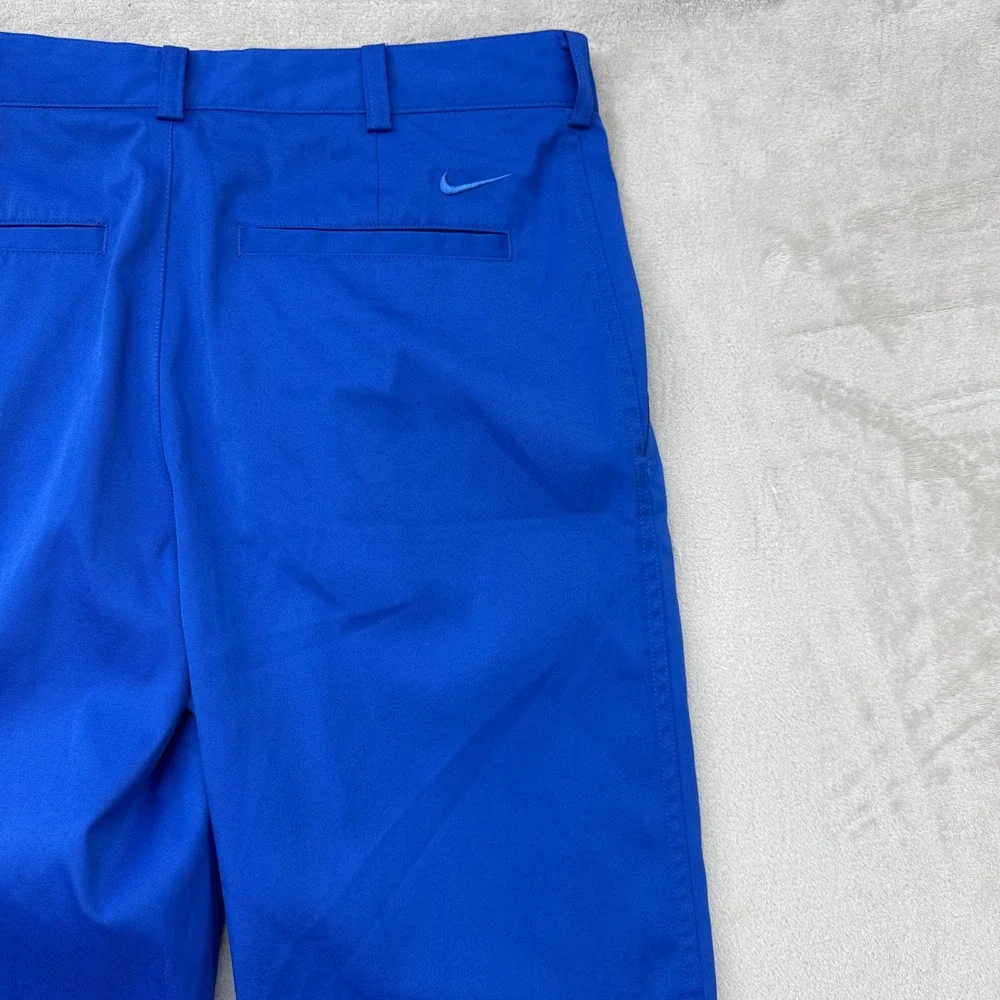 Nike‎ Golf Dri-Fit Pants Mens 30x30 Royal Blue Flat Front Performance Stretch